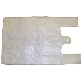 Hemdchentragetaschen HDPE 300 + 180 x 550 mm weiß 2000 Stück