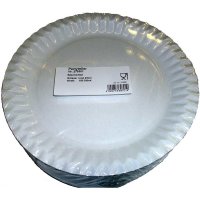 Pappteller rund weiß 23 cm Frischfaser 100 Stück