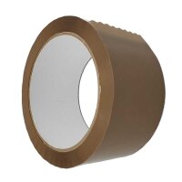 Klebeband PP braun 50 mm x 66 m leise abrollend 28 my