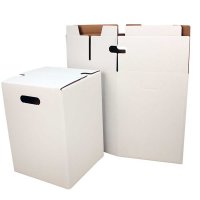 Papphocker weiß Außenmaß: 300 x 300 x 420 mm