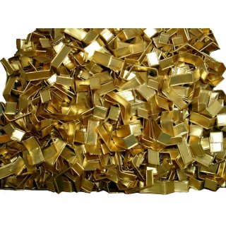 Beutelverschlüsse Verschlußclipse gold-matt 33 x 8 mm 1000 Stück