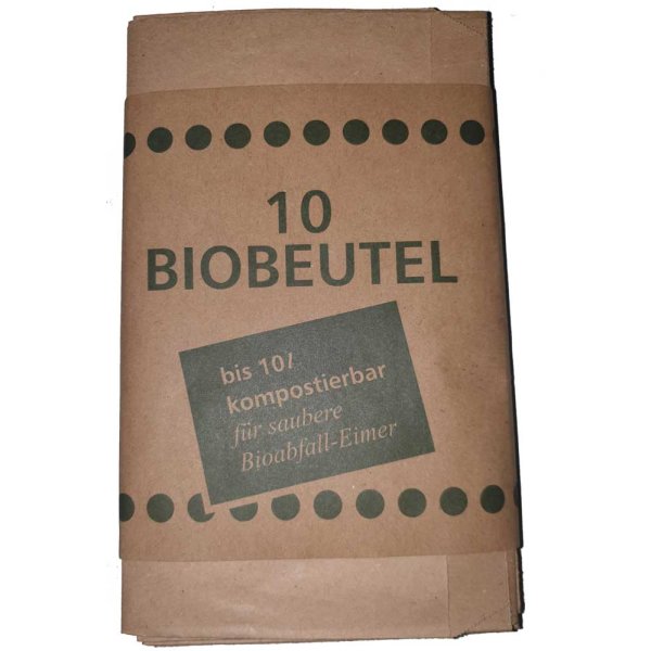 Müllbeutel kompostierbar Bio-Abfallbeutel 20 + 16 x 36 cm 300 Stück