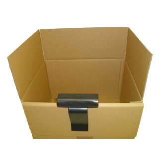2 Stück Kartonklammern Kartonlaschenhalter Kunststoff 14 x 9,9 x 3 cm 