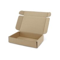 250 Stück Automatikkarton Faltschachteln braun 1-wellig 240 x 170 x 50 mm
