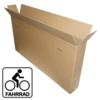 1 Stück Faltkartons braun Fahrradkartons 2-wellig 1580 x 190 x 775 mm