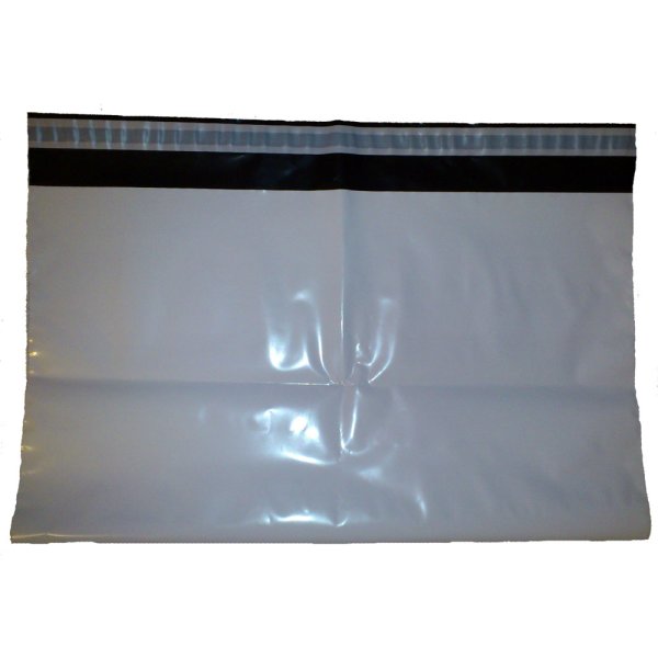 COEX Versandbeutel LDPE 250 x 350 + 50 mm 65 my weiß/schwarz 1000 Stück