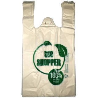 Hemdchentragetaschen Bio-Shopper 270 + 140 x 500 mm natur 200 Stück