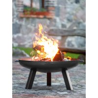 Feuerschale Polo massiv Naturstahl Durchmesser 80 cm