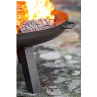 Feuerschale Polo massiv Naturstahl Durchmesser 80 cm