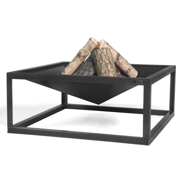 Feuerschale Square massiv Naturstahl 70 x 70 cm