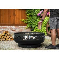Feuerschale Forest massiv Naturstahl Durchmesser 80 cm
