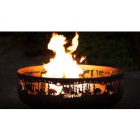 Feuerschale Forest massiv Naturstahl Durchmesser 80 cm