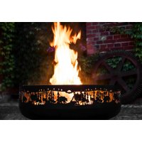 Feuerschale Forest massiv Naturstahl Durchmesser 80 cm