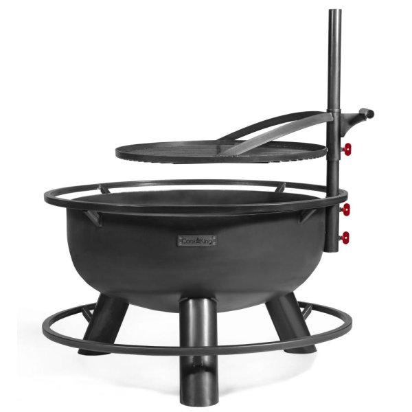 Feuerschale Bandito mit Grillrost massiv Naturstahl Durchmesser 80 cm