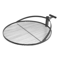 Feuerschale Bandito mit Grillrost massiv Naturstahl Durchmesser 80 cm