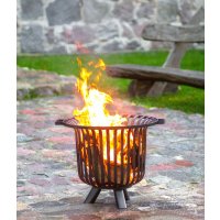 Feuerkorb Verona massiv Naturstahl Durchmesser 60 cm