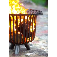 Feuerkorb Verona massiv Naturstahl Durchmesser 60 cm