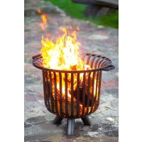 Feuerkorb Verona massiv Naturstahl Durchmesser 60 cm