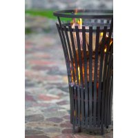 Feuerkorb Flame massiv Naturstahl Durchmesser 45 cm