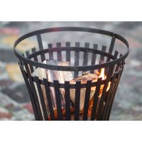 Feuerkorb Flame massiv Naturstahl Durchmesser 45 cm