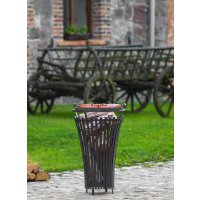 Feuerkorb Flame massiv Naturstahl Durchmesser 45 cm