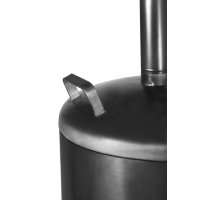 Gartenofen Faro massiv Naturstahl Höhe 158 cm