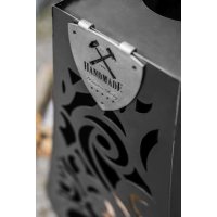 Gartenofen Hawana massiv Naturstahl Höhe 108 cm