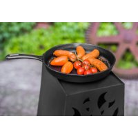 Gartenofen Hawana massiv Naturstahl Höhe 108 cm