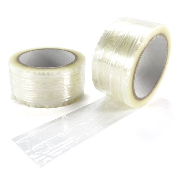 Fadenverstärktes PP Klebeband transparent 50 mm x 66 m Stärke 28 my