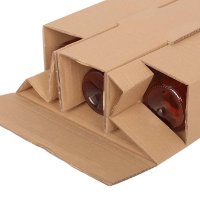 Flaschenkarton Weinkarton für 6 Flaschen 0,75 -1 L mit Gefache