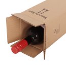 Flaschenkarton Weinkarton für 1 Flasche 0,75 - 1 L ohne Gefache