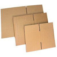 Faltkartons braun 1-wellig 170 x 150 x 100 mm FEFCO 0201