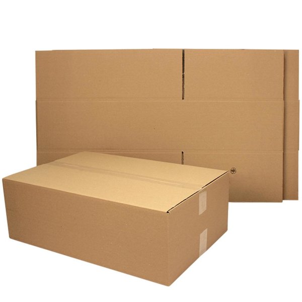 Faltkartons braun 1-wellig 600 x 400 x 100-200 mm