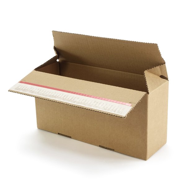 Automatikbodenkartons mit Aufreißperforation 1-wellig 294 x 94 x 140 mm