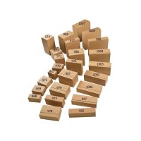 Automatikbodenkartons mit Aufreißperforation 1-wellig 394 x 94 x 87 mm