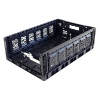 Klappboxen 600 x 400 x 180 mm schwarz durchbrochen...