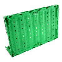 Klappboxen 600 x 400 x 180 mm grün durchbrochen Handgriffe