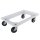 Rollwagen ohne Bremse für Euroboxen 600 x 400 mm transparent