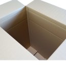 Faltkartons braun 1-wellig 600 x 400 x 710-900 mm mit Aufdruck