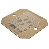 Fixtray für Smartphone DIN C6 135 x 110 x 0-30 mm braun