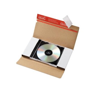 Versandtaschen CD ohne Fenster 225 x 125 x 12 mm weiß Aufreißfaden