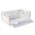 Euroboxen 600 x 400 x 220 mm weiß geschlossen Frontklappe Griffe