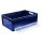 Euroboxen 600 x 400 x 220 mm blau geschlossen Frontklappe Griffe