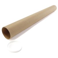 Versandhülsen rund 700 x 70 mm braun A1+