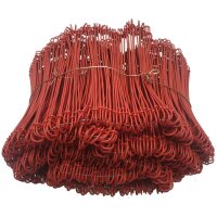 Drilldraht Drahtsackverschlüsse 1,0/1,6  x 160 mm Edelstahl rot 1000 Stück