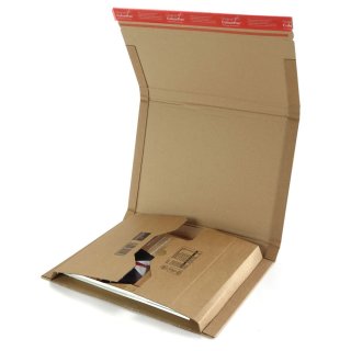 Buchverpackung mit Aufreißperforation 330 x 270 x 0-80 mm DIN B4