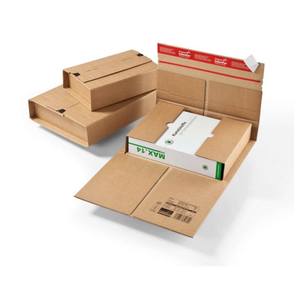 Wickelverpackung 350 x 320 x 0-80 mm mit Aufreißfaden