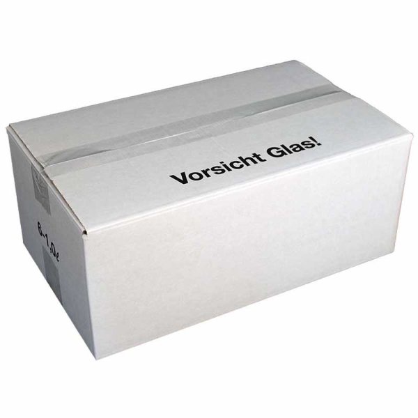Einweg Flaschenkarton liegend für 12 Flaschen 0,75 L 430 x 230 x 185 mm