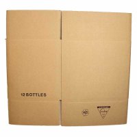 Export Flaschenkarton 12 Flaschen 1 L mit Gefache 371 x 279 x 310 mm