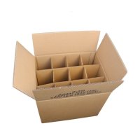 Export Flaschenkarton 12 Flaschen 1 L mit Gefache 371 x 279 x 310 mm